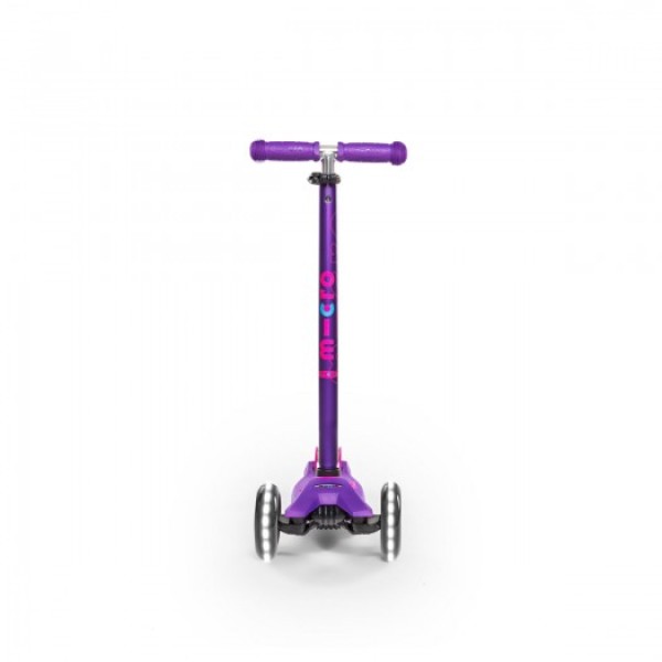 Самокат Micro Maxi Deluxe, Фіолетовий (LED)