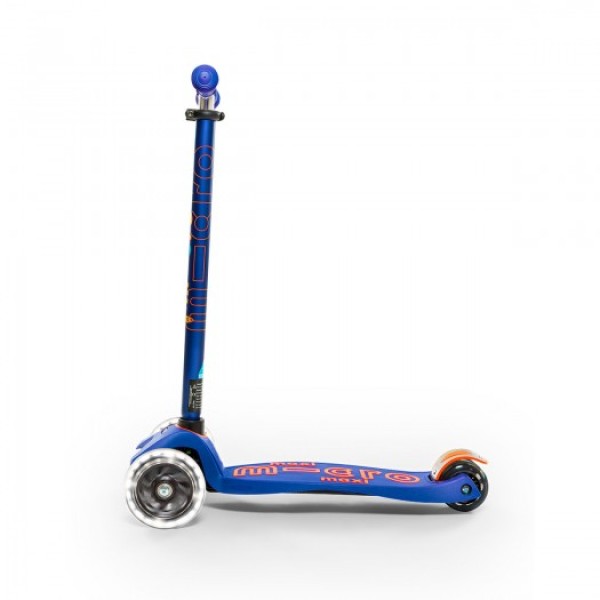 Самокат Micro Maxi Deluxe, Синій (LED)