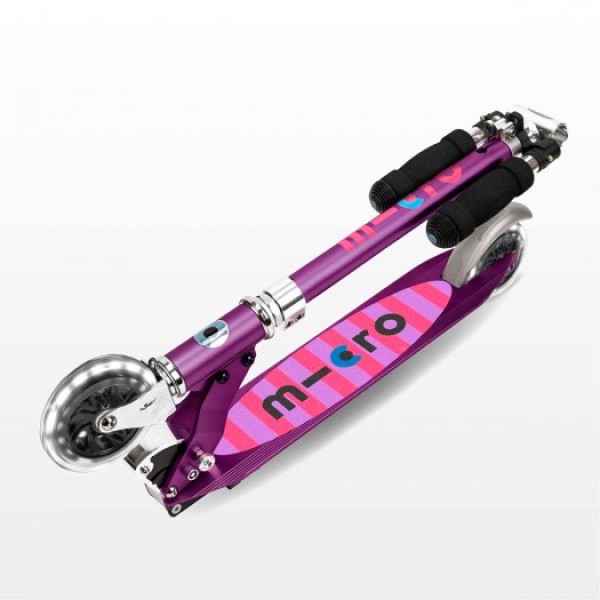 Самокат двоколісний Micro Sprite LED, Фіолетовий