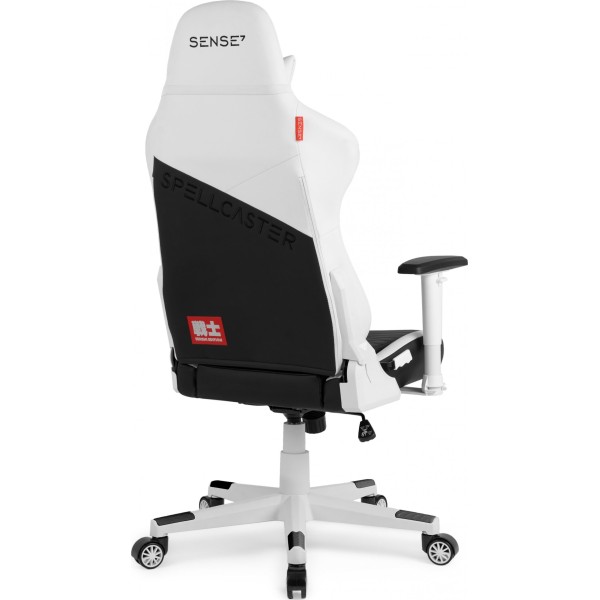 Ігрове крісло Sense7 Spellcaster Senshi Edition, екошкіра, біле