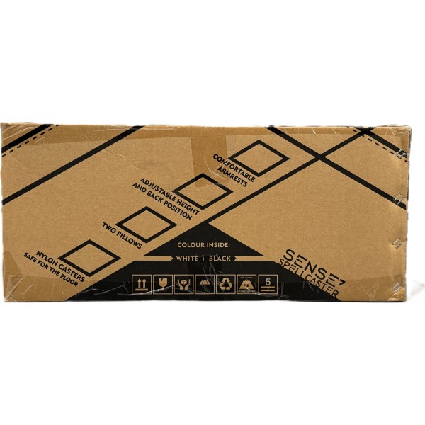 Ігрове крісло Sense7 Spellcaster Senshi Edition, екошкіра, біле