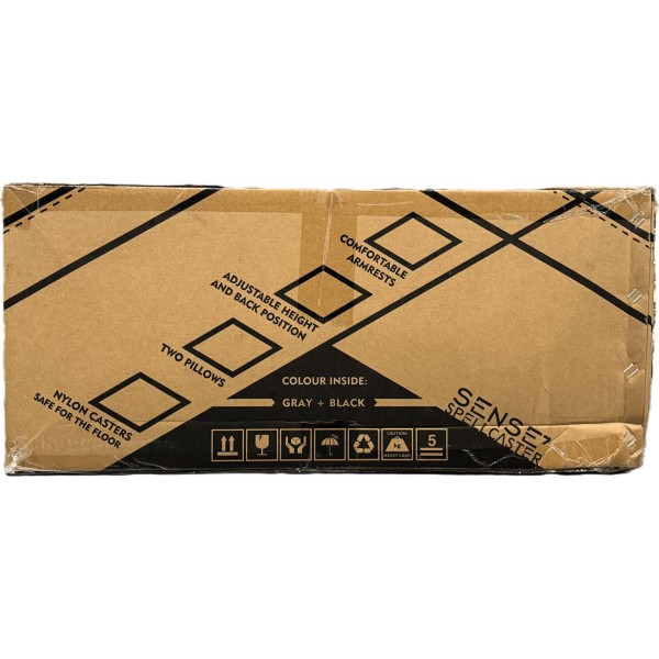 Ігрове крісло Sense7 Spellcaster Senshi Edition, тканина, сіре