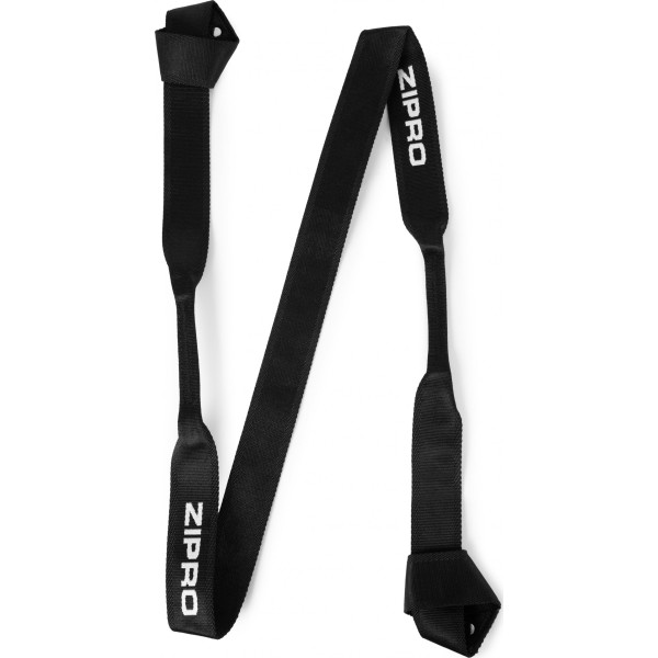 Килимок для йоги Zipro Natural Rubber з ременем 183x68 см, чорний