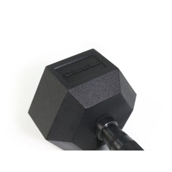 Гантеля Zipro HEX з фіксованою вагою та гумовим покриттям, 2.5 кг