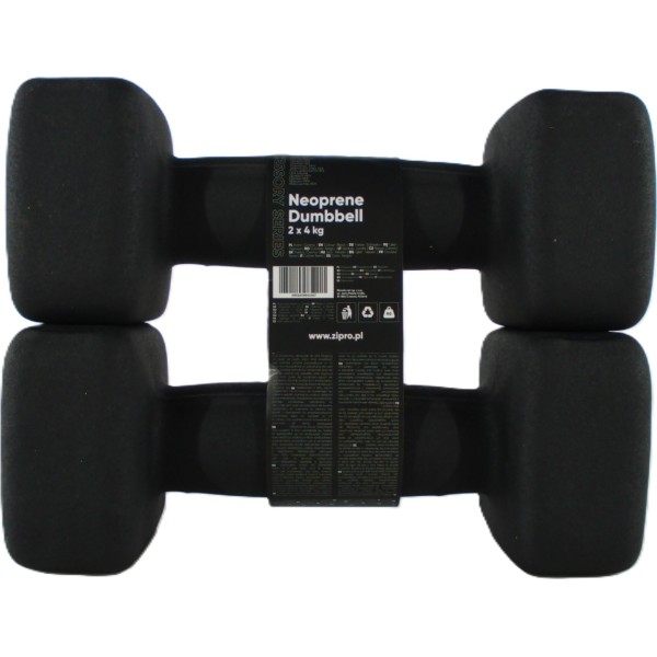 Неопренова гантель Zipro, 2х4 кг