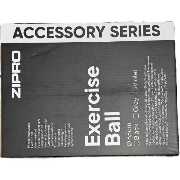 Фітбол Zipro Anti-Burst, 65 см, фіолетовий + насос