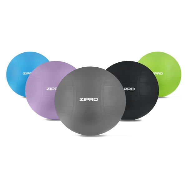 Фітбол Zipro Anti-Burst Premium, 65 см, сірий + насос