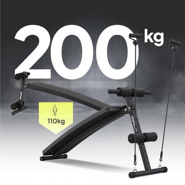 Лавка похила для пресу Zipro Slant з еспандерами