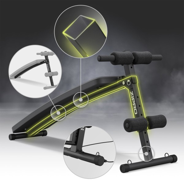 Лавка похила для пресу Zipro Slant з еспандерами