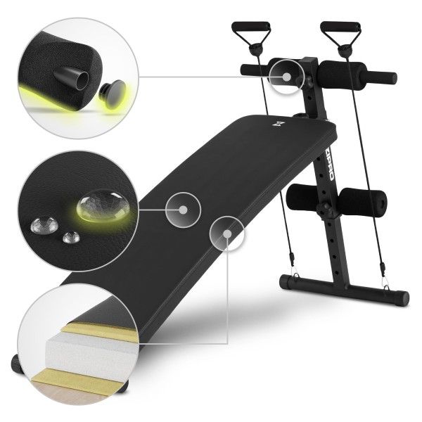 Лавка похила для пресу Zipro Slant з еспандерами