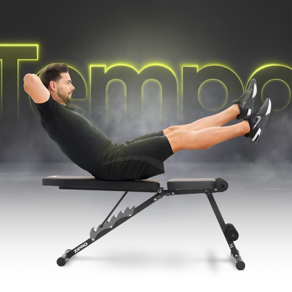 Лавка для пресу багатофункційна Zipro Tempo регульована з еспандерами