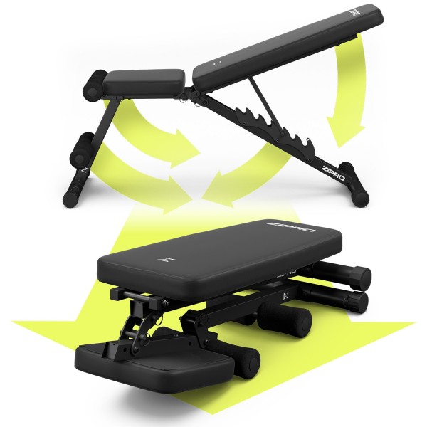 Лавка для пресу багатофункційна Zipro Tempo регульована з еспандерами