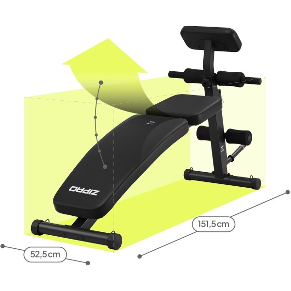 Багатофункціональна лавка Zipro Volume з еспандерами