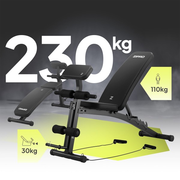 Багатофункціональна лавка Zipro Volume з еспандерами