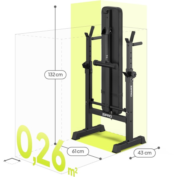 Лавка для жиму зі стійкою Zipro Core складана