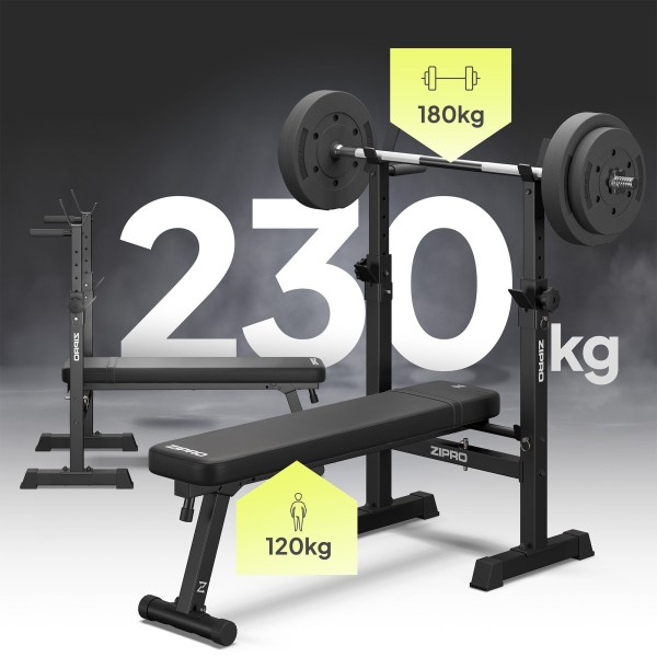 Лавка для жиму зі стійкою Zipro Core складана