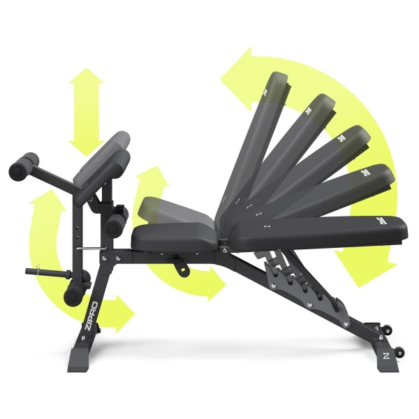 Багатофункціональна лавка Zipro Superset зі стійками і тренажером Скотта