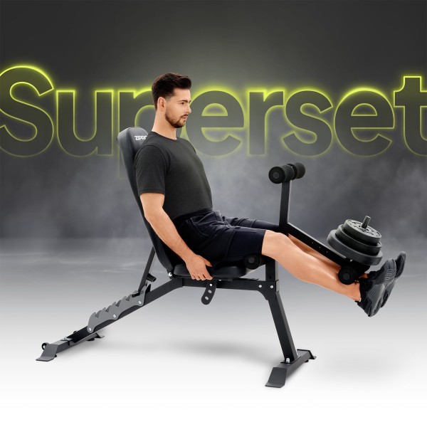 Багатофункціональна лавка Zipro Superset зі стійками і тренажером Скотта
