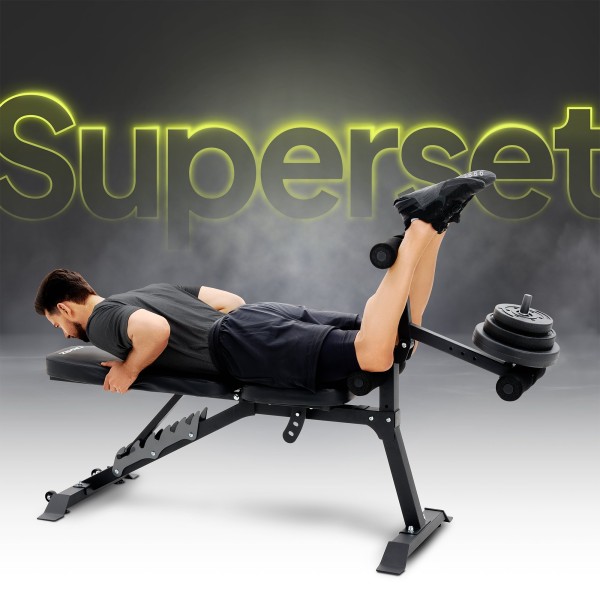 Багатофункціональна лавка Zipro Superset зі стійками і тренажером Скотта