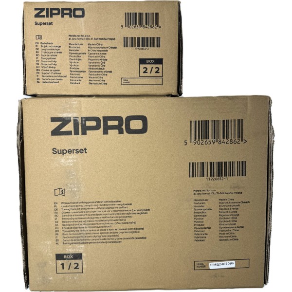 Багатофункціональна лавка Zipro Superset зі стійками і тренажером Скотта