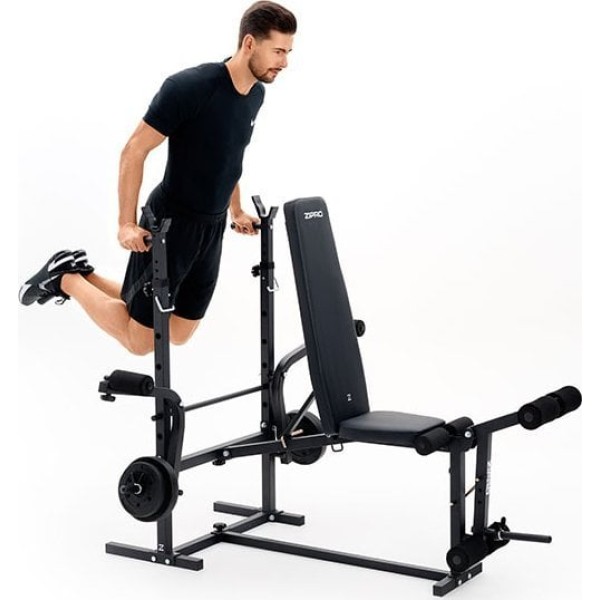 Багатофункціональна лавка Zipro Ripped зі стійками і тренажером Скотта