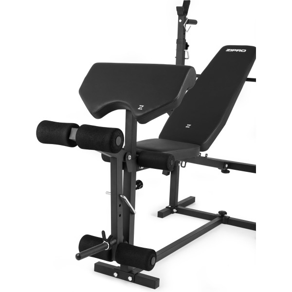Багатофункціональна лавка Zipro Ripped зі стійками і тренажером Скотта