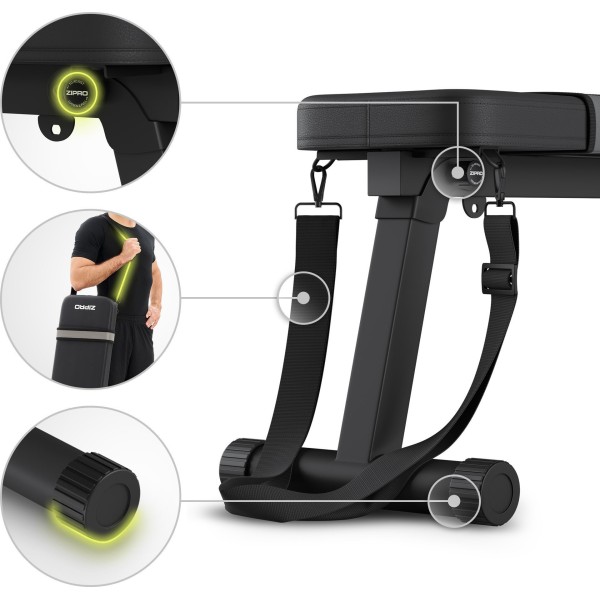 Лавка для пресу складана Zipro Plank з ремнем для перенесення