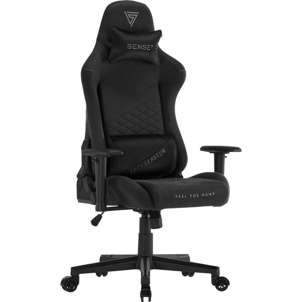 Ігрове крісло Sense7 Spellcaster Senshi Edition, тканина, чорне