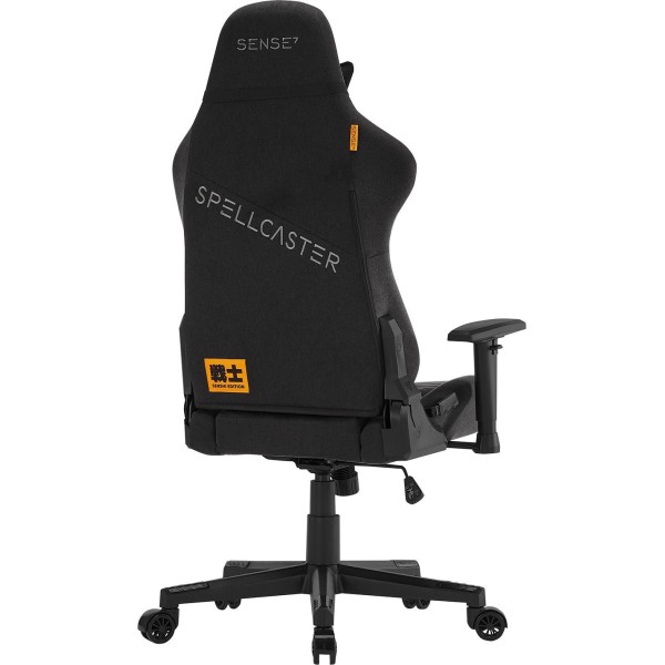 Ігрове крісло Sense7 Spellcaster Senshi Edition, тканина, чорне