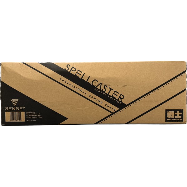 Ігрове крісло Sense7 Spellcaster Senshi Edition, екошкіра, чорне