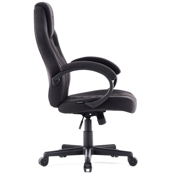 Ігрове крісло SENSE7 Prism, тканина, чорне