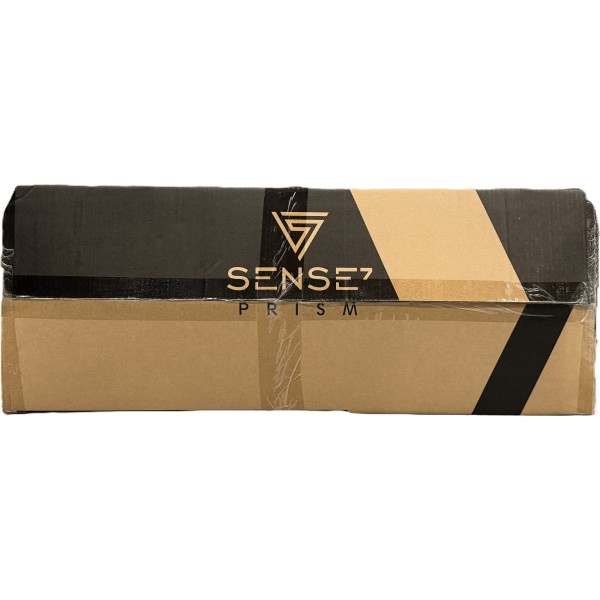 Ігрове крісло SENSE7 Prism, тканина, чорно-червоне