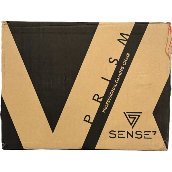 Ігрове крісло SENSE7 Prism, тканина, чорно-червоне