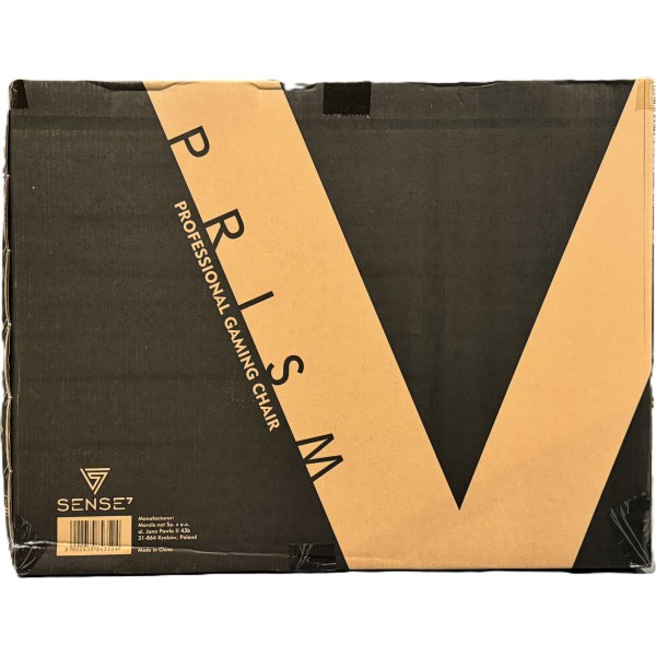 Ігрове крісло SENSE7 Prism, тканина, чорно-червоне