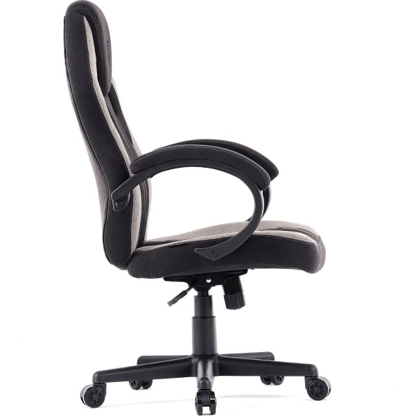 Ігрове крісло SENSE7 Prism, тканина, чорно-сіре