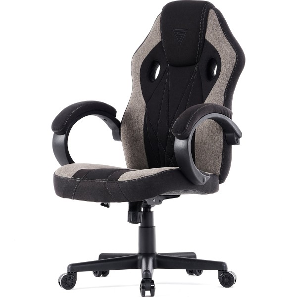 Ігрове крісло SENSE7 Prism, тканина, чорно-сіре