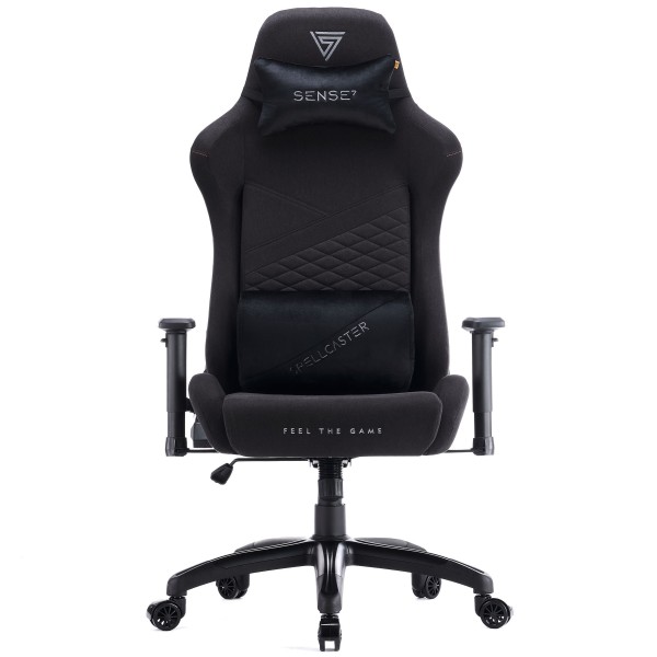Ігрове крісло Sense7 Spellcaster Senshi Edition XL, тканина, чорне