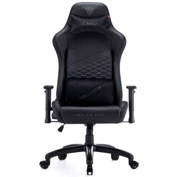 Ігрове крісло Sense7 Spellcaster Senshi Edition XL, екошкіра, чорне