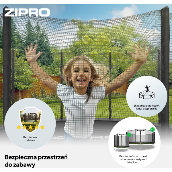 Батут Zipro JumpPro OUT 127 см із зовнішньою сіткою