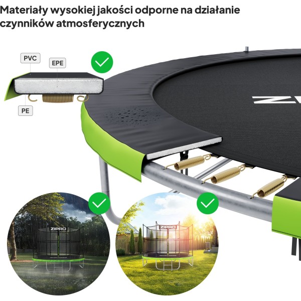 Батут Zipro JumpPro IN 183 см з внутрішньою сіткою
