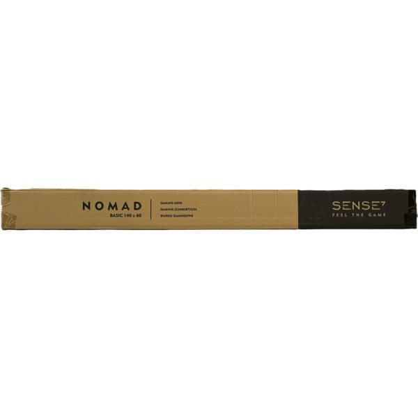 Стіл ігровий Sense7 Nomad Basic 140×60 см, чорний