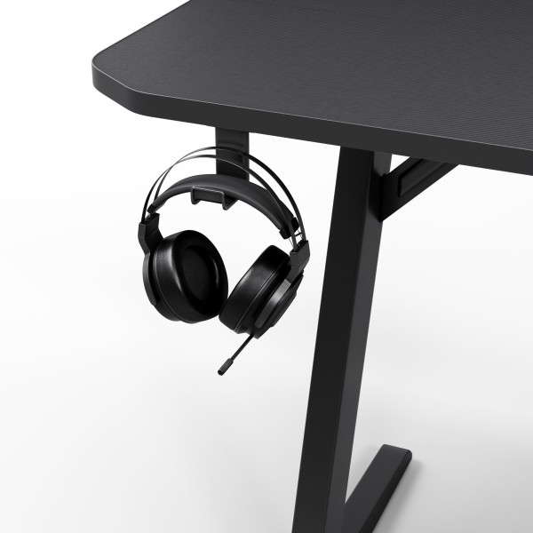 Стіл ігровий SENSE7 Nomad Cybernetic 140×60 см, ігрова поверхня, чорний