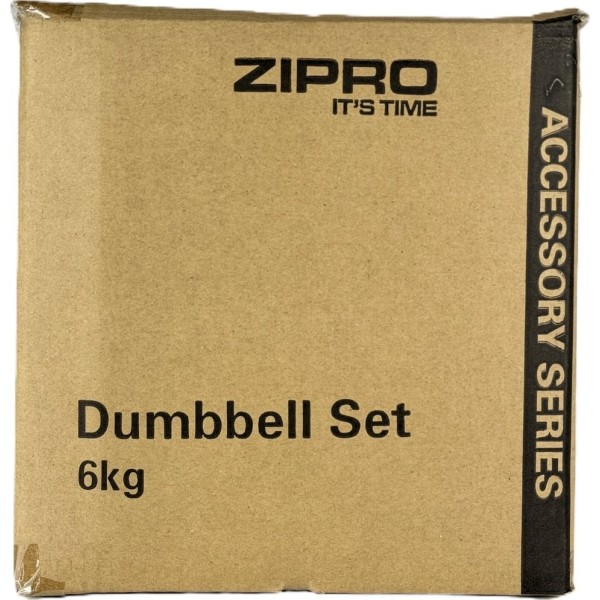 Набір неопренових гантелей Zipro для фітнесу, 6 кг + стійка