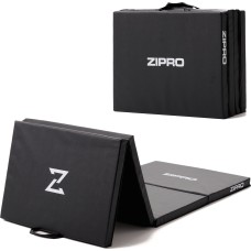 Розкладний гімнастичний матрац Zipro 180×60×4 см, чорний