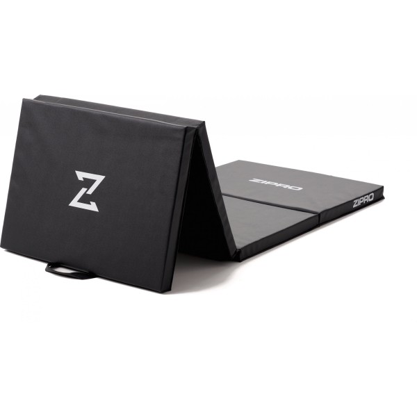 Розкладний гімнастичний матрац Zipro 180×60×4 см, чорний