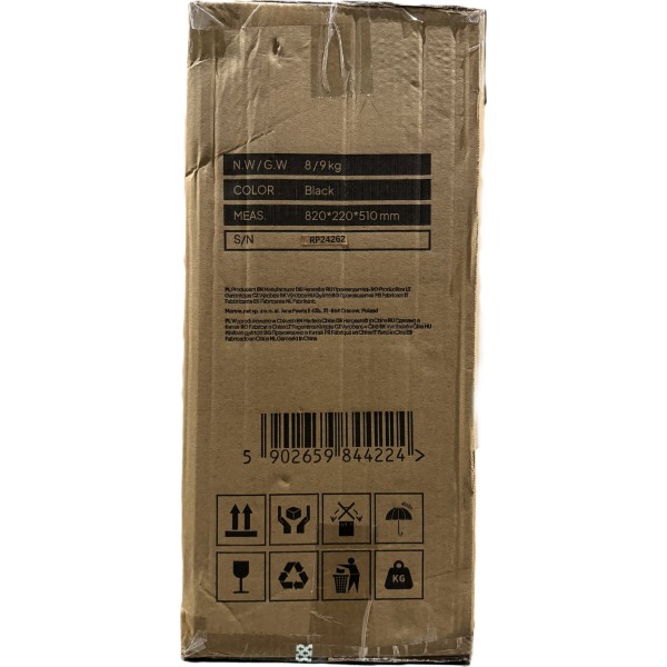 Розкладний гімнастичний матрац Zipro 195×80×5 см, чорний