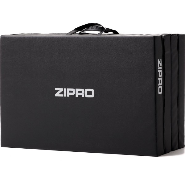 Розкладний гімнастичний матрац Zipro 195×80×5 см, чорний