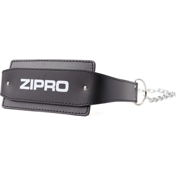 Пояс для важкої атлетики шкіряний з ланцюгом Zipro