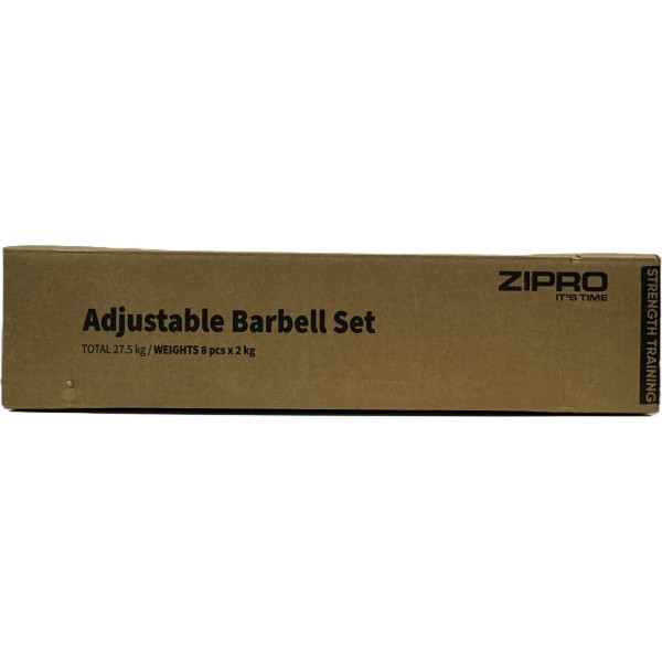 Штанга з регульованою вагою Zipro Square, 26,5 кг