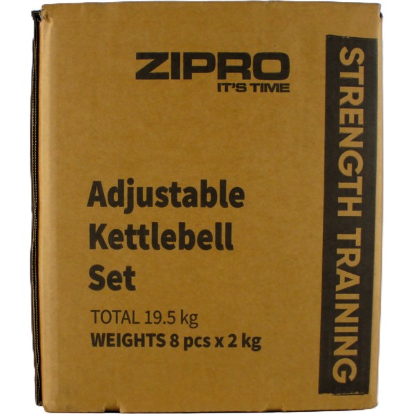 Гиря Zipro Square регульована, 19 кг